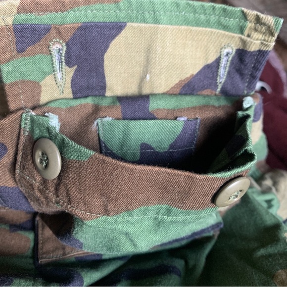 Army Jacket Camo Men's Medium Combat Camouflage Woodland Military Authentic - Picture 7 of 10